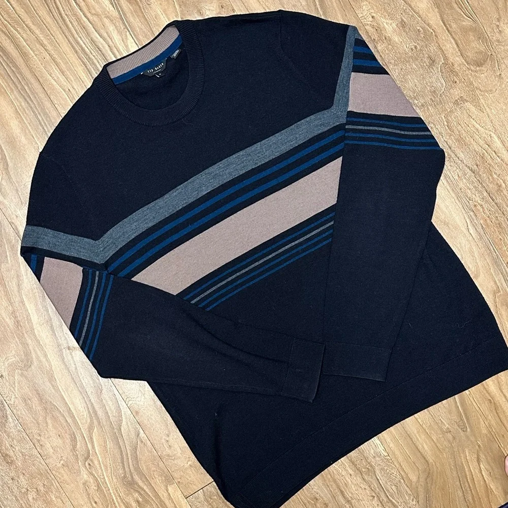 **TED BAKER** striped sweater SIZE 5 (medium) - Picture 3 of 6